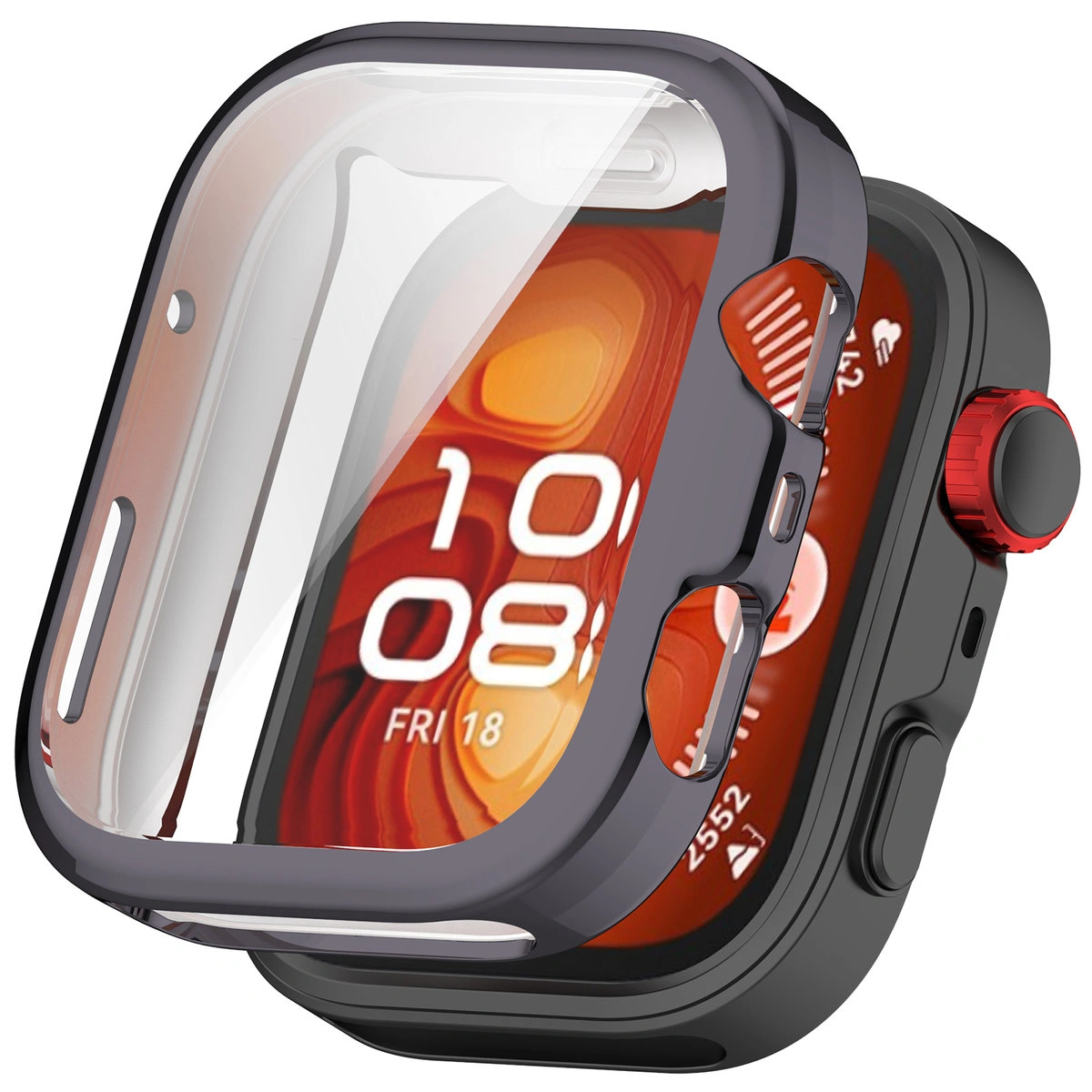 Plecki ze szkłem Bizon Case Watch Felipe dla Huawei Watch Fit 4 Pro